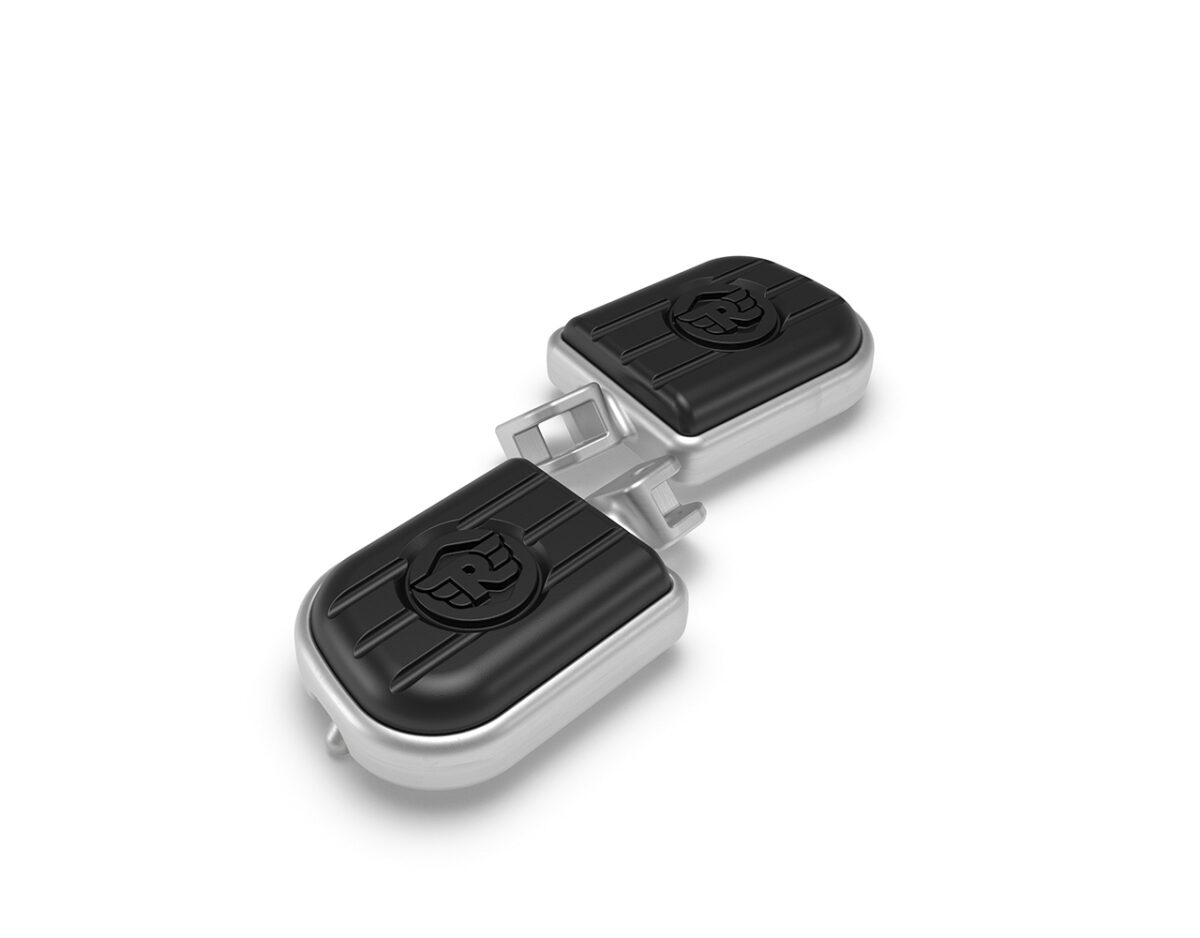 KIT DE ESTRIBERAS DELUXE PLATA BULLET/CLASSIC/METEOR 350