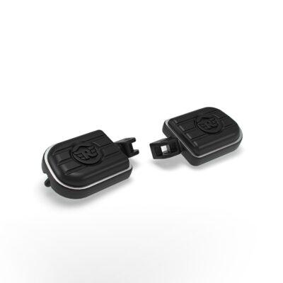 KIT DE ESTRIBERAS PILOTO DELUXE NEGRAS SUPER METEOR 650