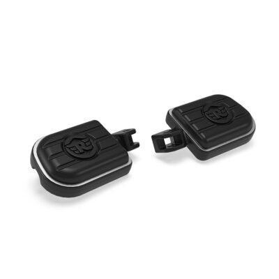 KIT DE ESTRIBERAS PASAJERO DELUXE NEGRAS SUPER METEOR 650